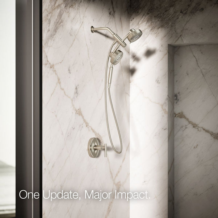 KOHLER K-23219-G Purist 2-in-1 multifunction 1.75 gpm shower combo kit