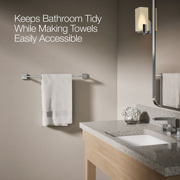 KOHLER K-23285 Square 24" towel bar