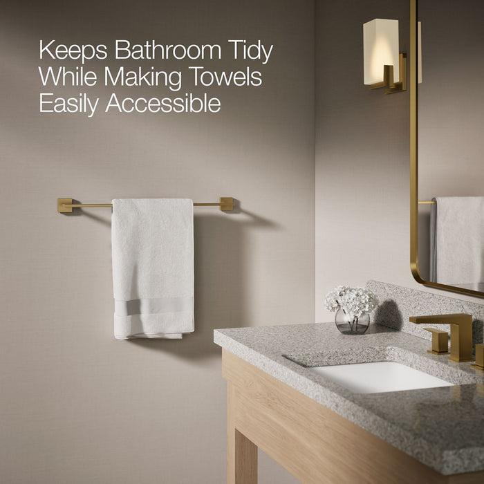 KOHLER K-23285 Square 24" towel bar