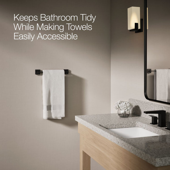 KOHLER K-23286 Square 12" towel bar