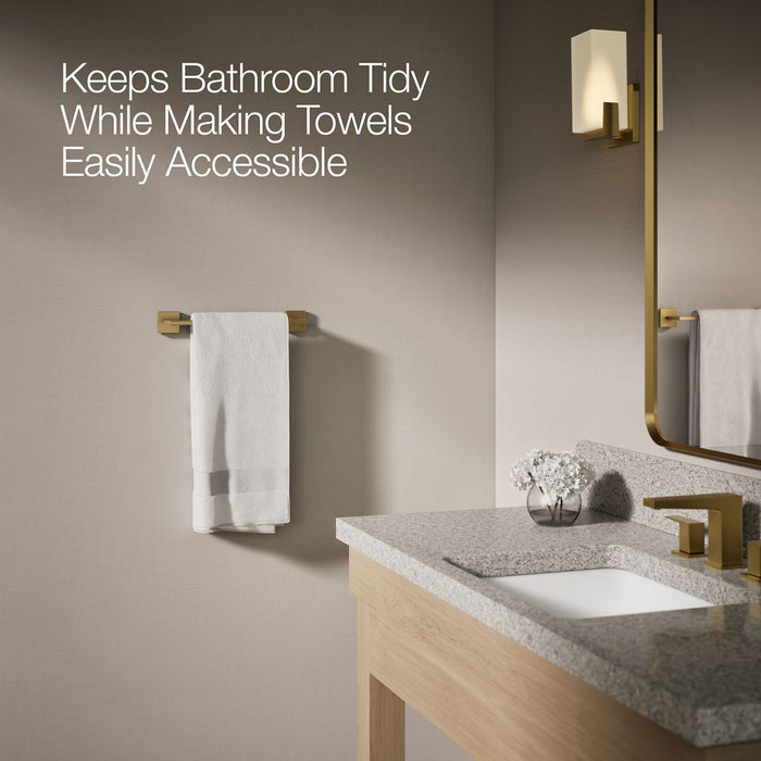 KOHLER K-23286 Square 12" towel bar