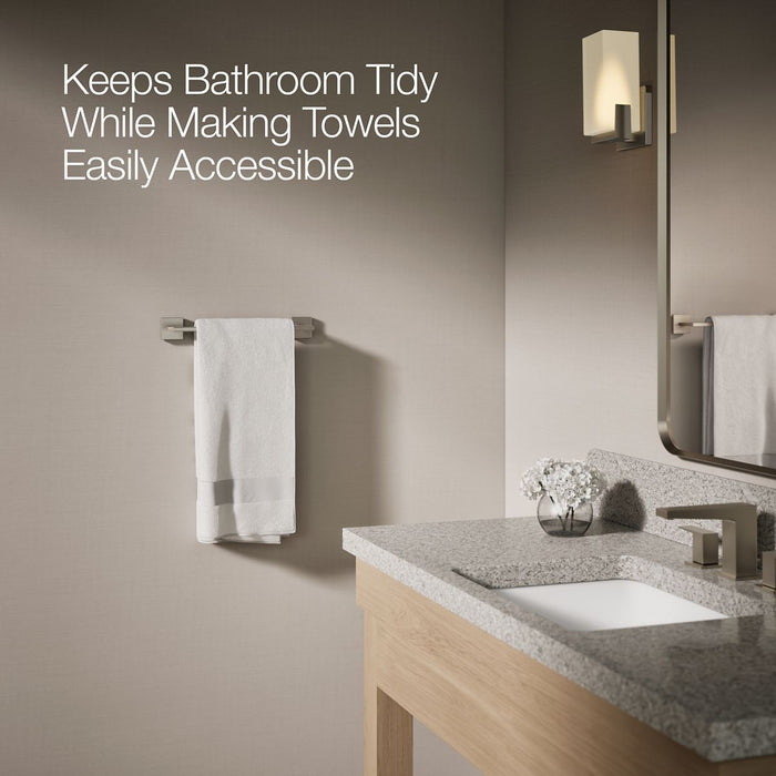 KOHLER K-23286 Square 12" towel bar