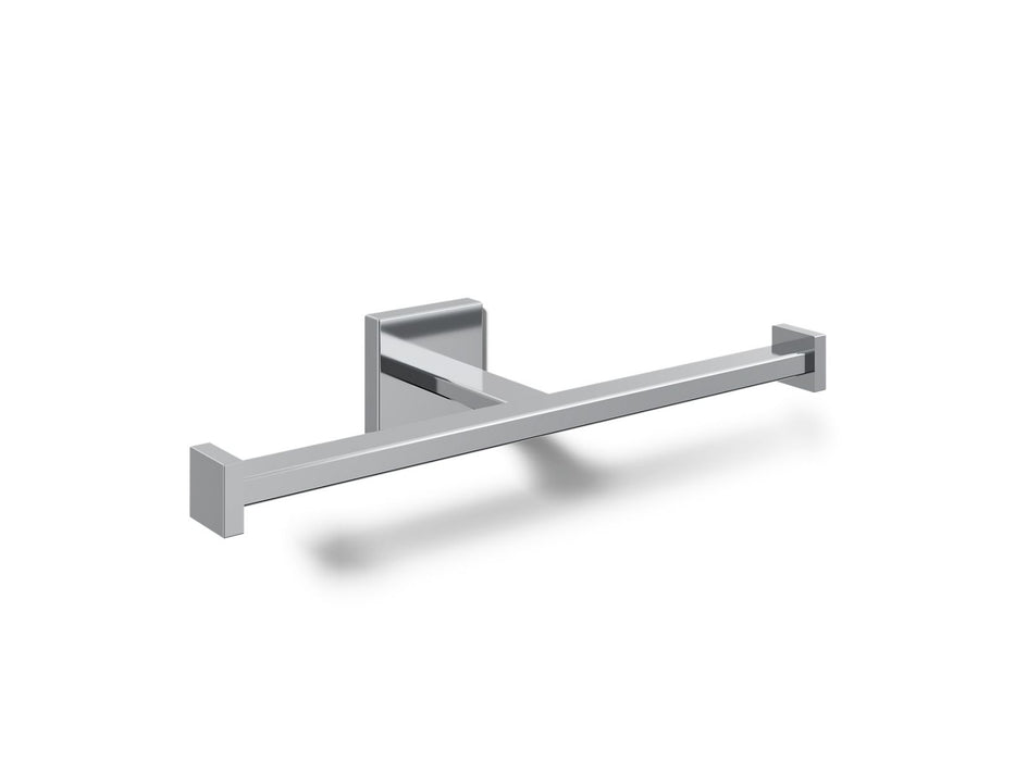 KOHLER K-23288 Square Double toilet paper holder, polished chrome
