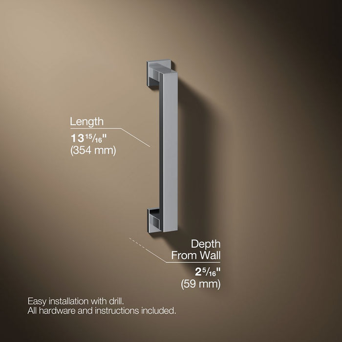 3/4 view of product with dimensions