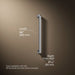 3/4 view of product with dimensions
