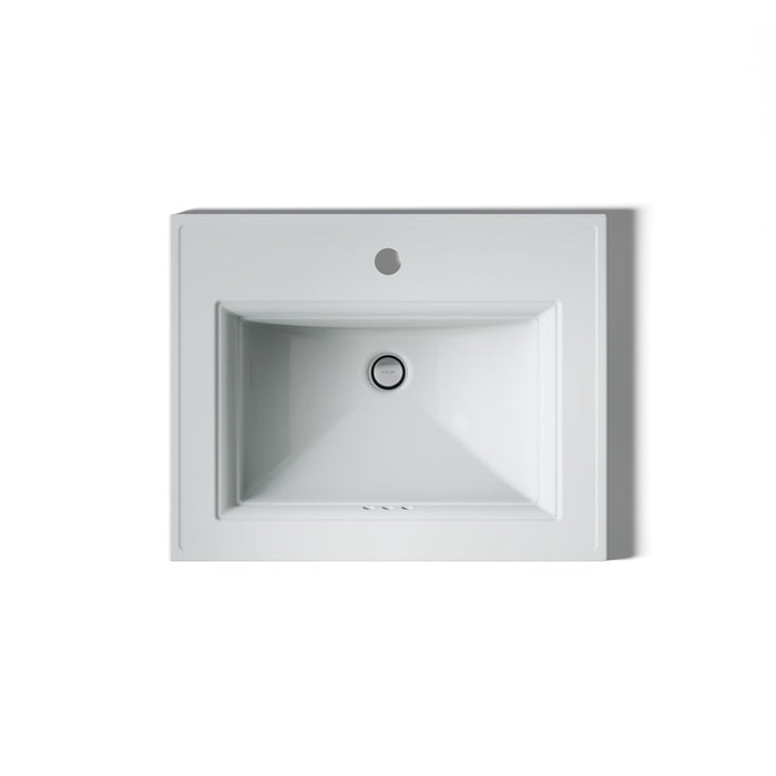 KOHLER K-2337-1 Memoirs 22-3/4" rectangular drop-in bathroom sink