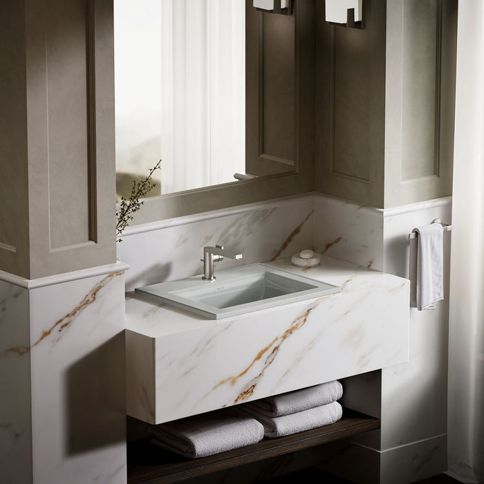 KOHLER K-2337-1 Memoirs 22-3/4" rectangular drop-in bathroom sink
