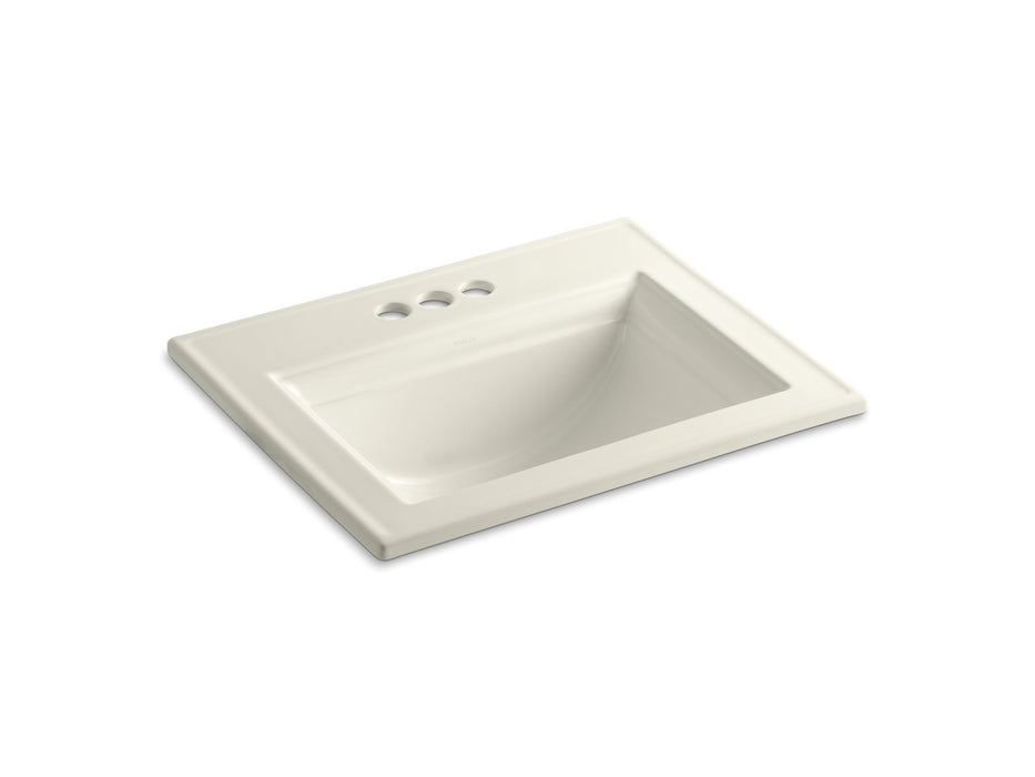 KOHLER K-2337-4 Memoirs 22-3/4" rectangular drop-in bathroom sink