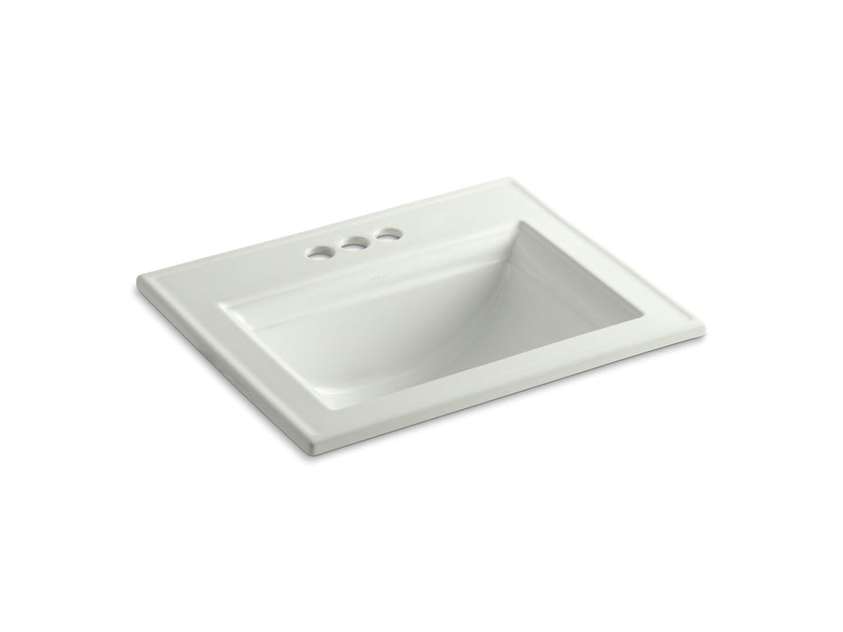 KOHLER K-2337-4 Memoirs 22-3/4" rectangular drop-in bathroom sink