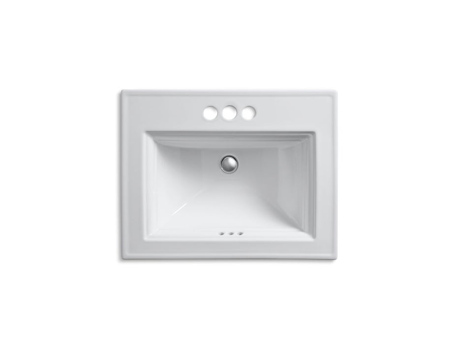 KOHLER K-2337-4 Memoirs 22-3/4" rectangular drop-in bathroom sink