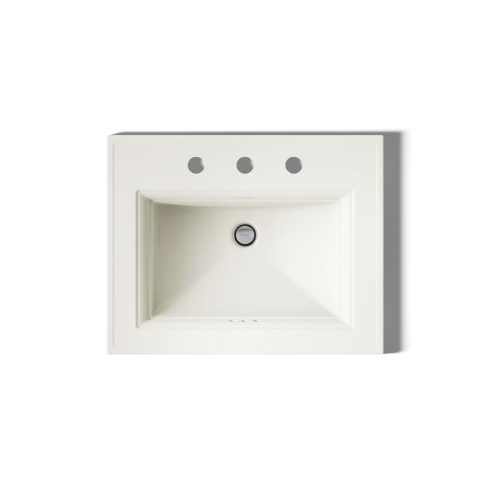 KOHLER K-2337-8 Memoirs 22-3/4" rectangular drop-in bathroom sink