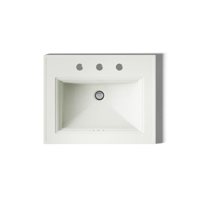 KOHLER K-2337-8 Memoirs 22-3/4" rectangular drop-in bathroom sink