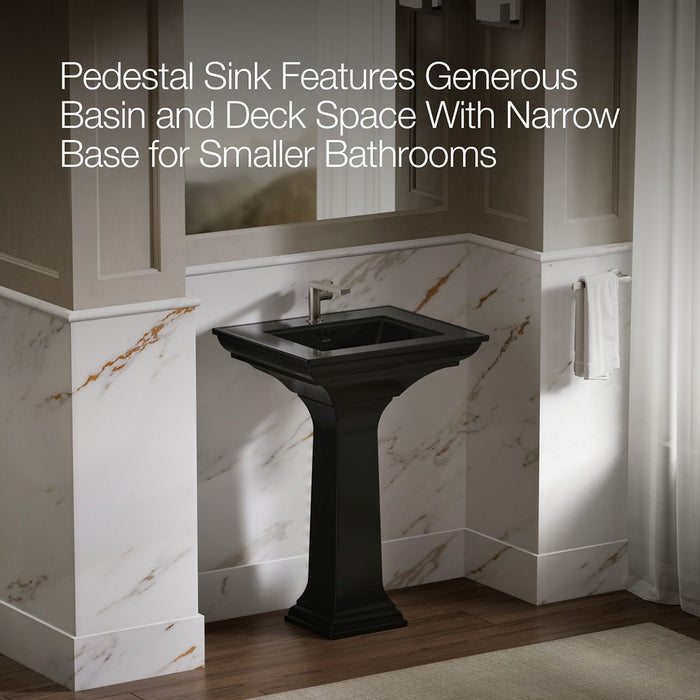 KOHLER K-2344-1 Memoirs 25" rectangular pedestal bathroom sink