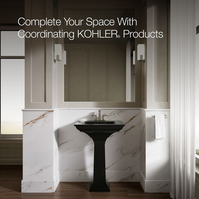 KOHLER K-2344-4 Memoirs 25" rectangular pedestal bathroom sink