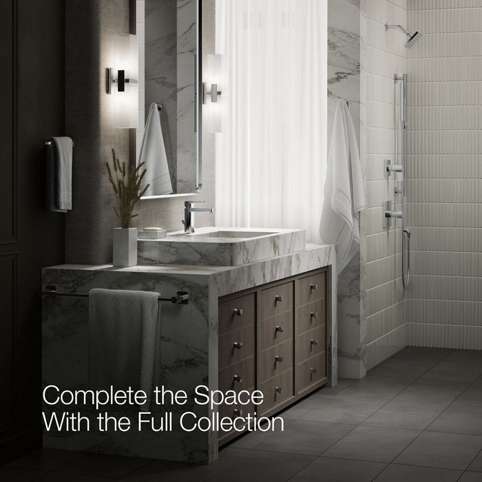KOHLER K-23472-4N Parallel Single-handle bathroom sink faucet, 0.5 gpm