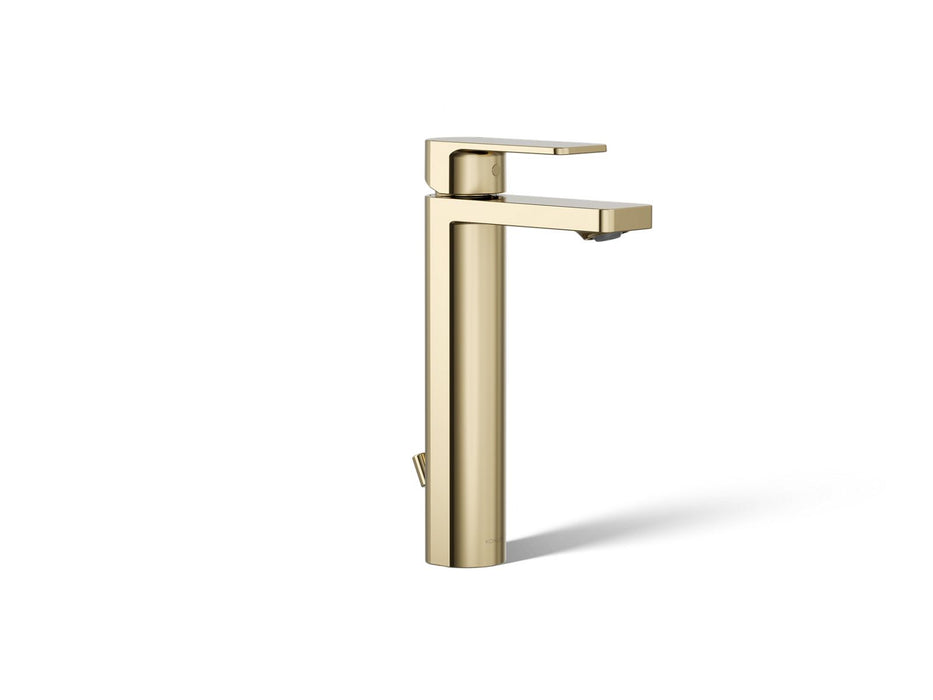 KOHLER K-23475-4 Parallel Tall single-handle bathroom sink faucet, 1.2 gpm