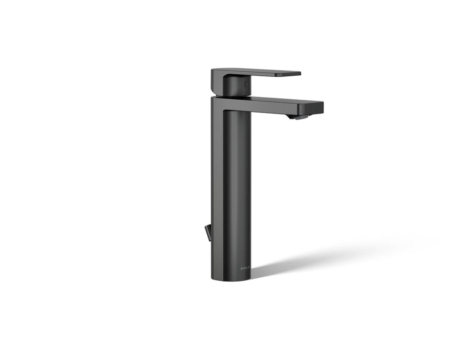 KOHLER K-23475-4K Parallel Tall single-handle bathroom sink faucet, 1.0 gpm, matte black