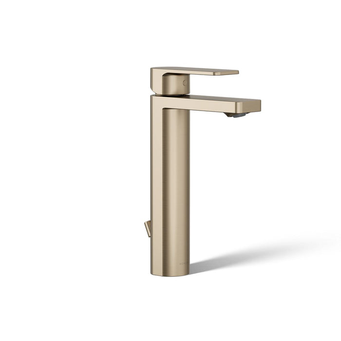 KOHLER K-23475-4N Parallel Tall single-handle bathroom sink faucet, 0.5 gpm