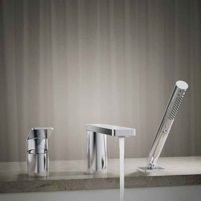 KOHLER K-23488-4 Parallel Deck-mount bath faucet with handshower