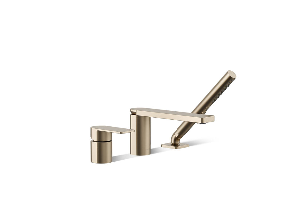 KOHLER K-23488-4 Parallel Deck-mount bath faucet with handshower