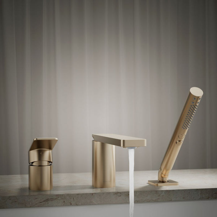 KOHLER K-23488-4 Parallel Deck-mount bath faucet with handshower