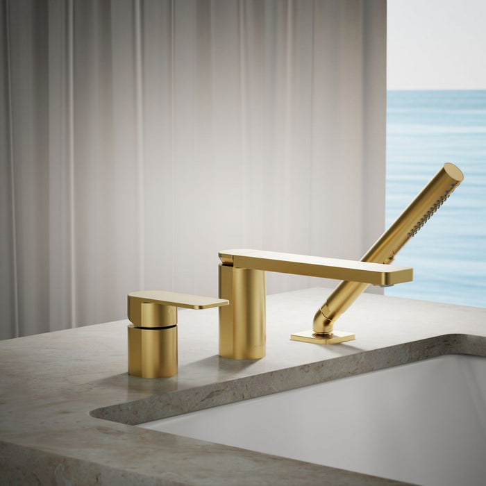 KOHLER K-23488-4 Parallel Deck-mount bath faucet with handshower
