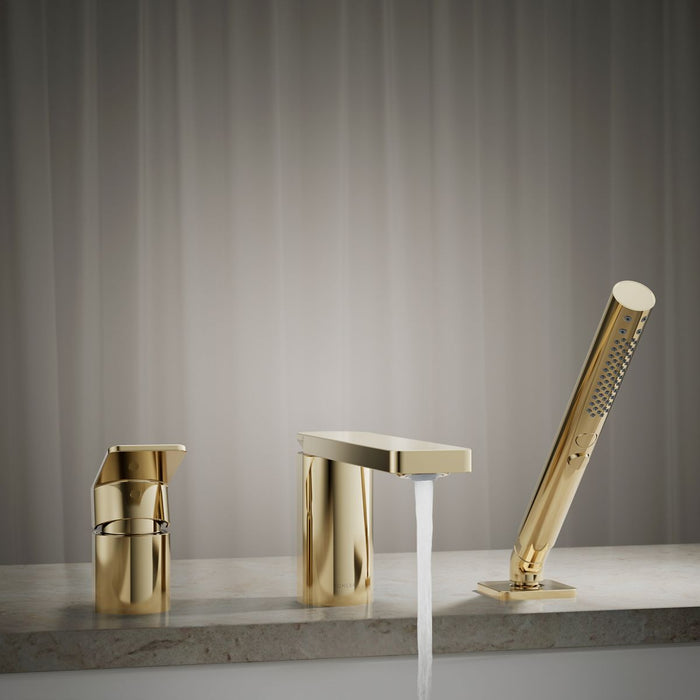 KOHLER K-23488-4 Parallel Deck-mount bath faucet with handshower