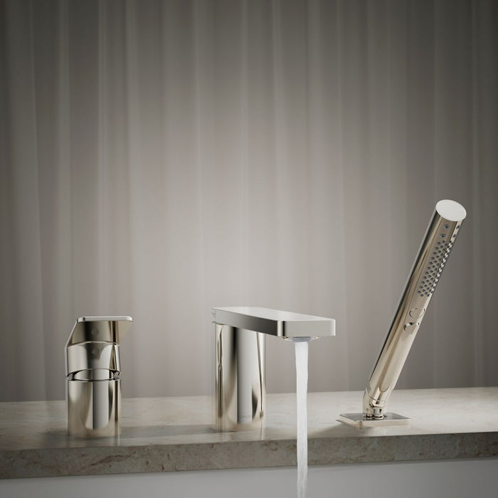 KOHLER K-23488-4 Parallel Deck-mount bath faucet with handshower