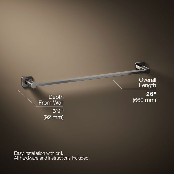 KOHLER K-23525 Parallel 24" towel bar