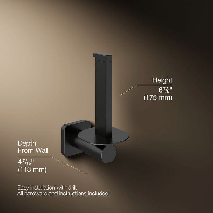 KOHLER K-23527 Parallel Vertical toilet paper holder