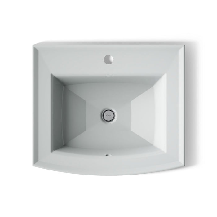 KOHLER K-2356-1 Archer 22-3/4" rectangular drop-in bathroom sink