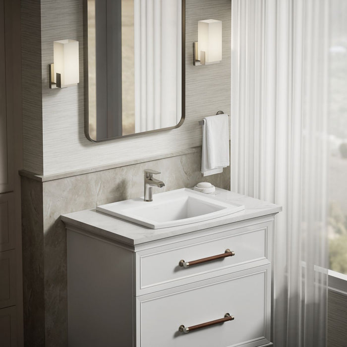 KOHLER K-2356-1 Archer 22-3/4" rectangular drop-in bathroom sink