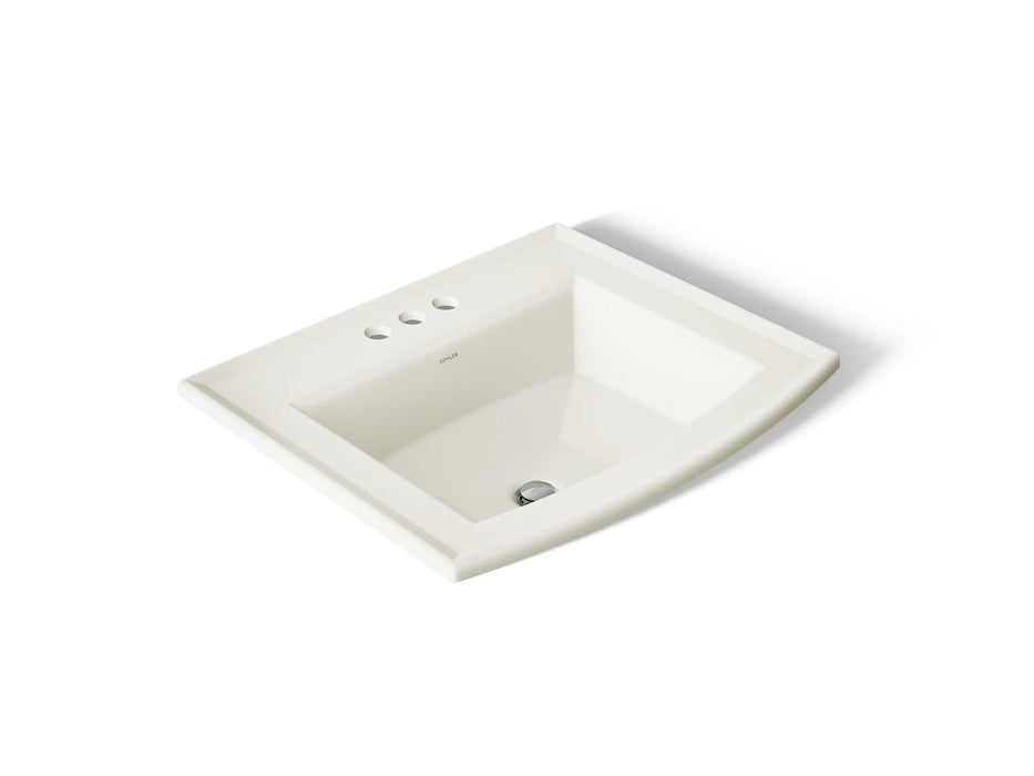KOHLER K-2356-4 Archer 22-3/4" rectangular drop-in bathroom sink