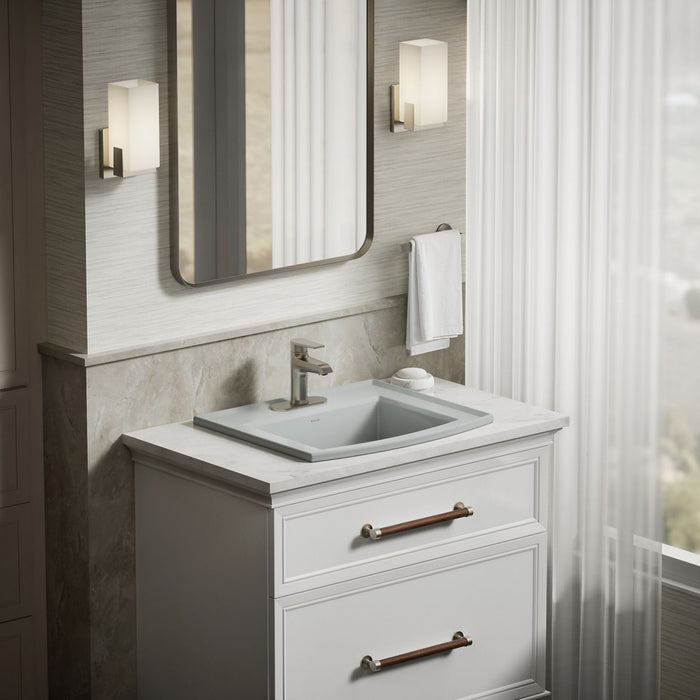 KOHLER K-2356-4 Archer 22-3/4" rectangular drop-in bathroom sink