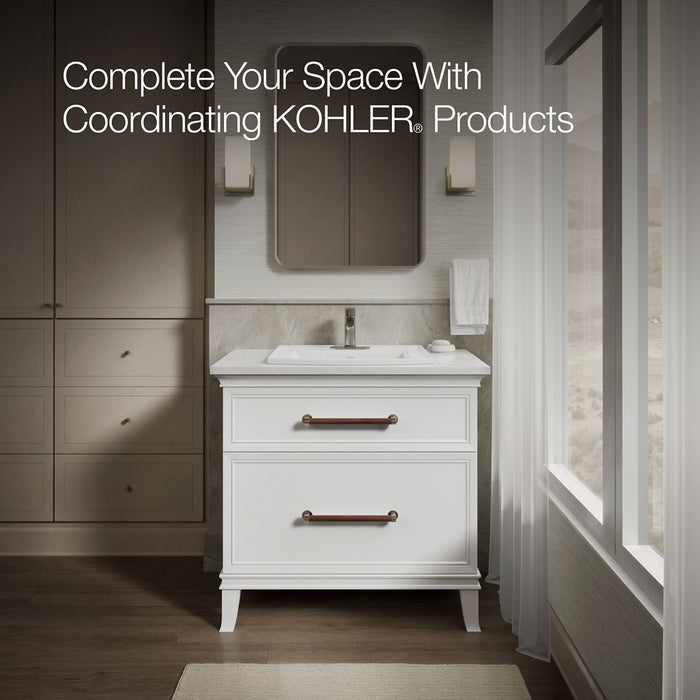 KOHLER K-2356-4 Archer 22-3/4" rectangular drop-in bathroom sink