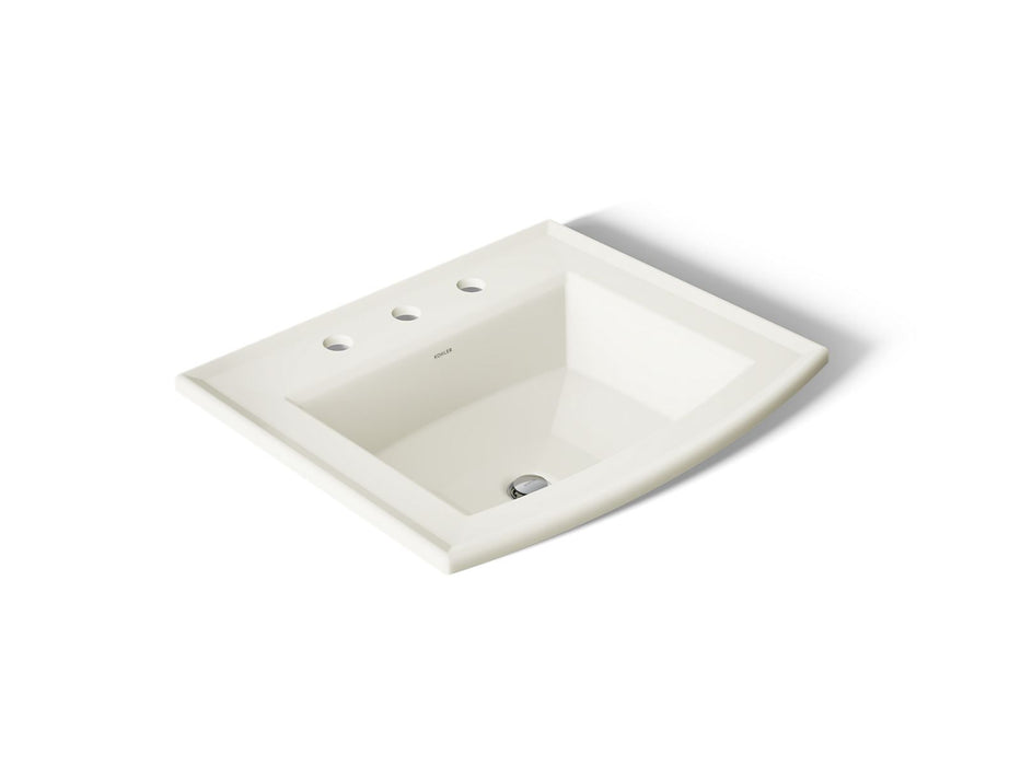KOHLER K-2356-8 Archer 22-3/4" rectangular drop-in bathroom sink