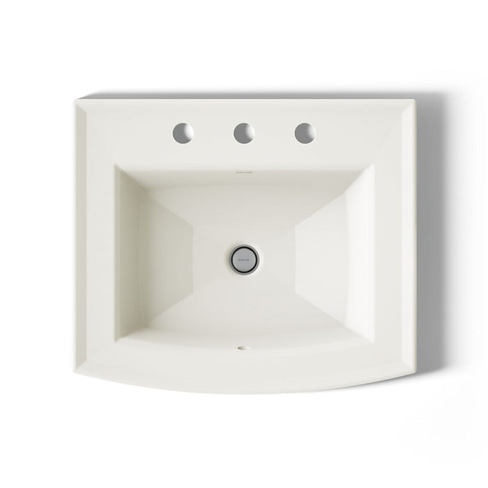 KOHLER K-2356-8 Archer 22-3/4" rectangular drop-in bathroom sink