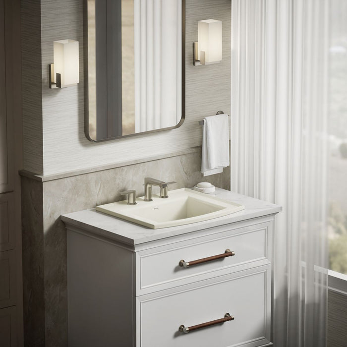 KOHLER K-2356-8 Archer 22-3/4" rectangular drop-in bathroom sink