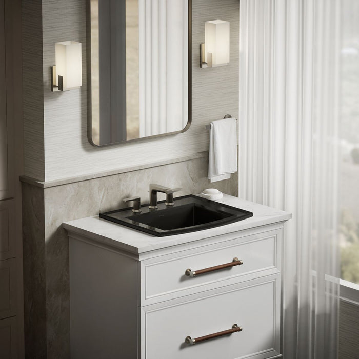 KOHLER K-2356-8 Archer 22-3/4" rectangular drop-in bathroom sink
