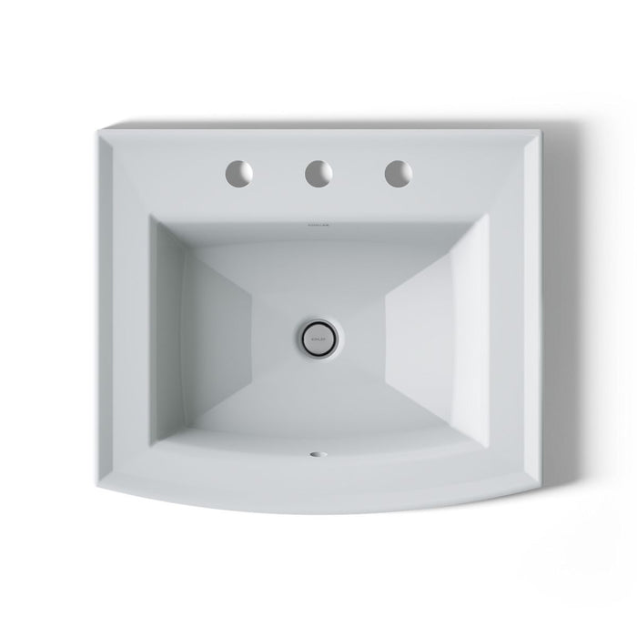 KOHLER K-2356-8 Archer 22-3/4" rectangular drop-in bathroom sink