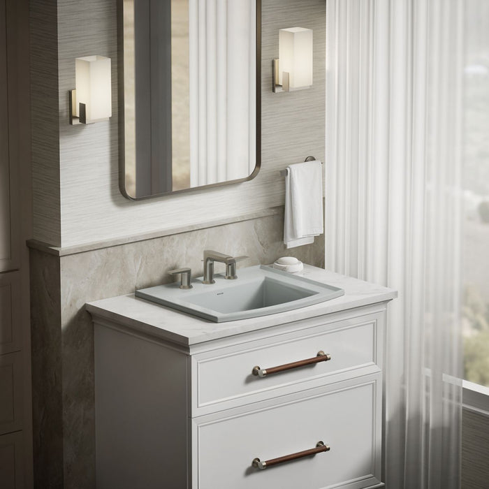 KOHLER K-2356-8 Archer 22-3/4" rectangular drop-in bathroom sink