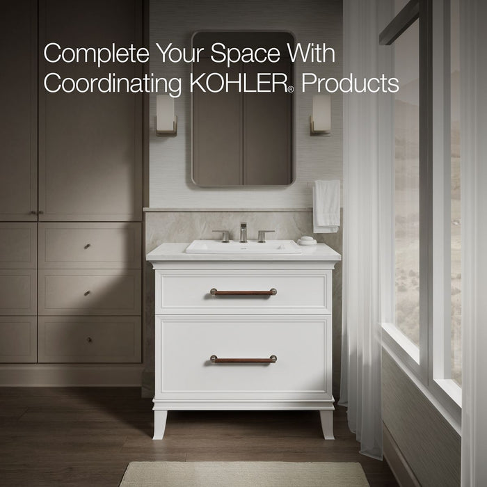 KOHLER K-2356-8 Archer 22-3/4" rectangular drop-in bathroom sink