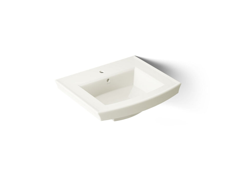 KOHLER K-2358-1 Archer 24" rectangular pedestal bathroom sink