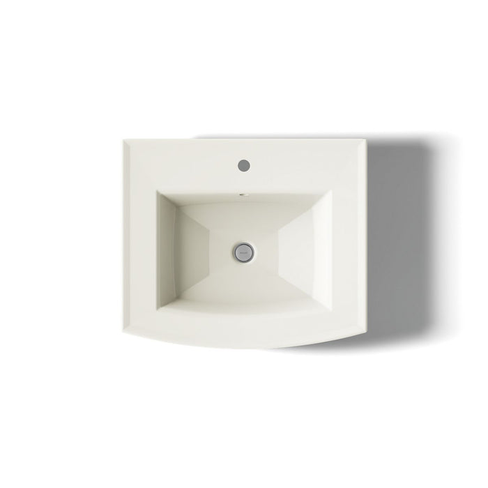 KOHLER K-2358-1 Archer 24" rectangular pedestal bathroom sink
