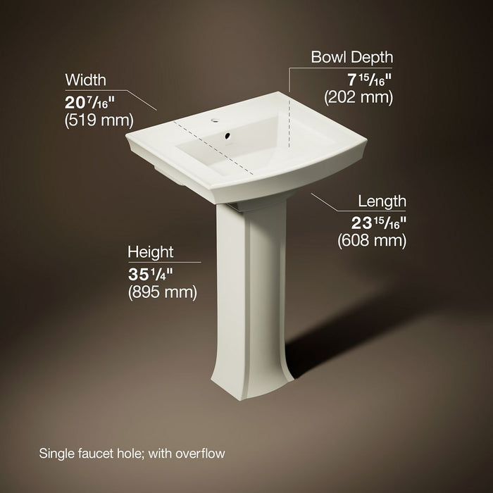 3/4 view of product with dimensions