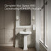 Up to 2 walls & multiple product categories visible, 1-point perspective