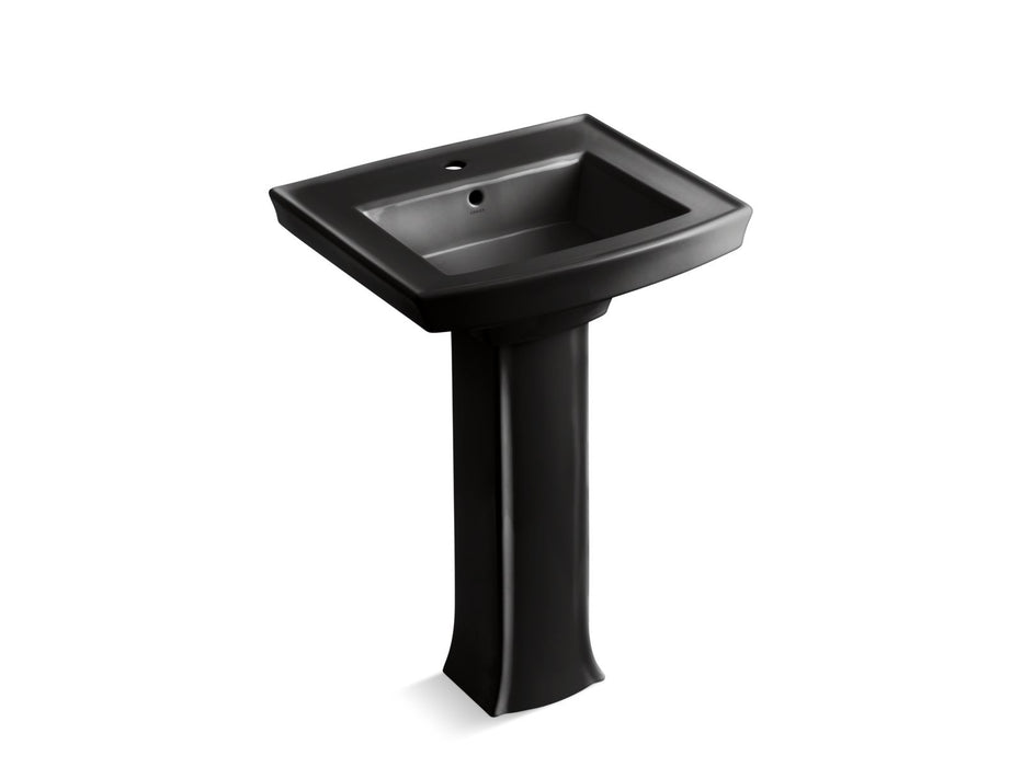 KOHLER K-2359-1 Archer 24" rectangular pedestal bathroom sink