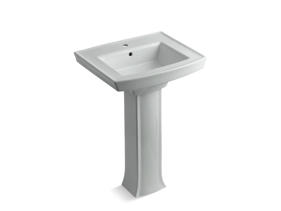 KOHLER K-2359-1 Archer 24" rectangular pedestal bathroom sink