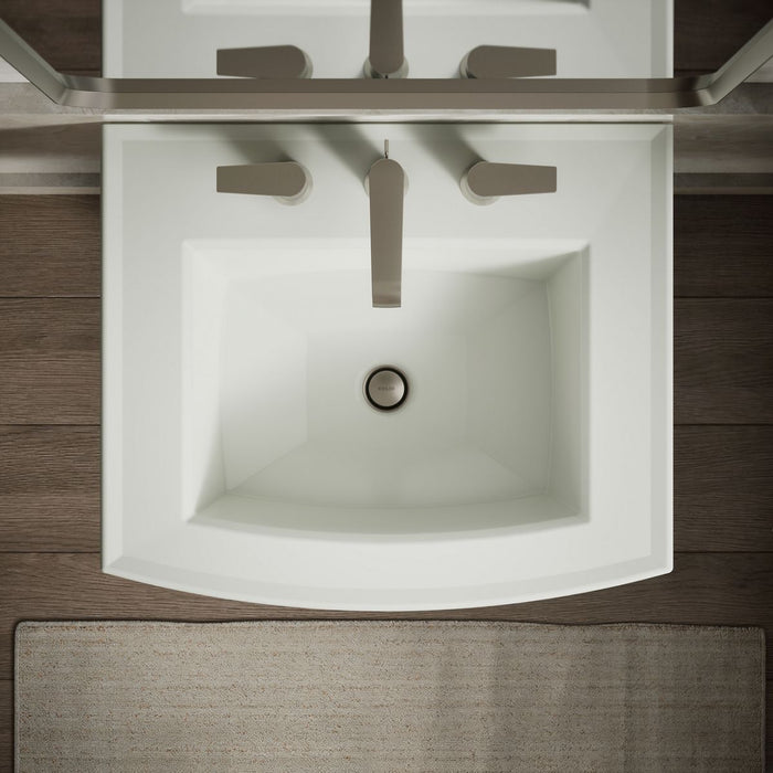 KOHLER K-2359-8 Archer 24" rectangular pedestal bathroom sink