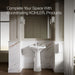 Up to 2 walls & multiple product categories visible, 1-point perspective